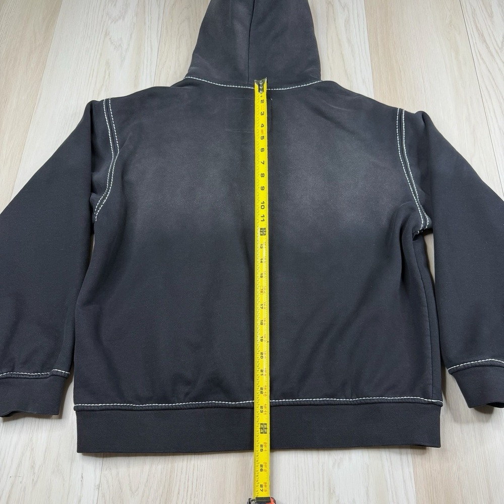 Supreme x True Religion Full Zip Hooded Fleece Graphic Print Hoodie Black Large - Picture 12 of 16